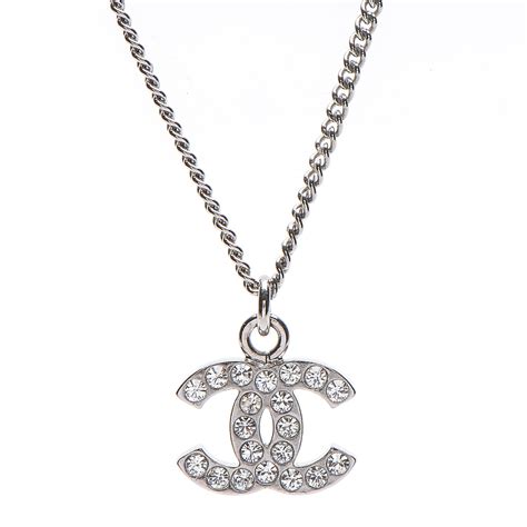 chanel timeless cc necklace crystal|Chanel necklace cc for sale.